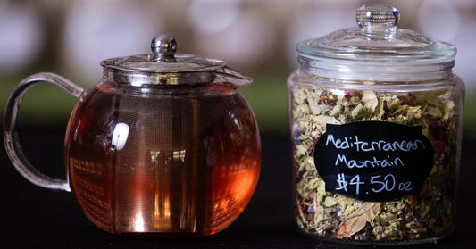 A Tea Pot Brewing A loose Leaf Tea