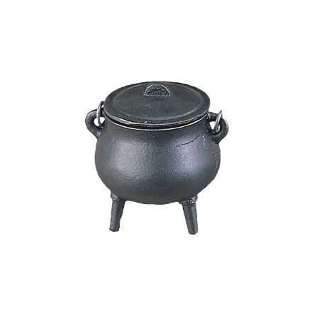 3.5in Cast Iron Cauldron - Dear Universe Cast iron cauldron for rituals 3.5" cast iron cauldron Cauldron for spells and potions Durable cast iron cauldron Spiritual tools cauldron