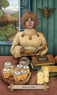 Bee Tarot Deck Kristoffer Hughes Tarot Nadia Turner Tarot Rider-Waite-Smith Bee Tarot Bee Tarot Cards Tarot Deck with Bees Divination with Bee Tarot Symbolic Bee Tarot Deck Premium Linen Tarot Cards Nature-Inspired Tarot Deck