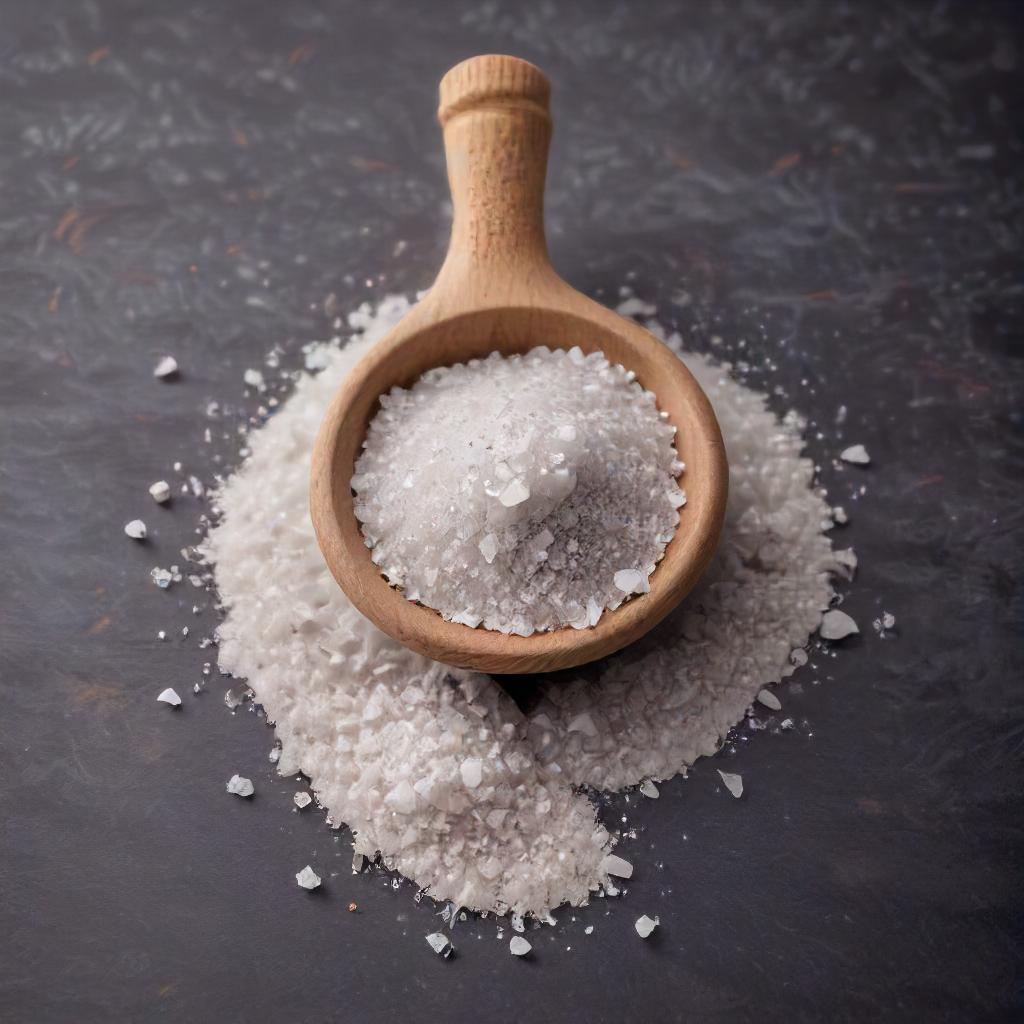 Close-up of Celtic Grey Salt crystals Hand sprinkling Celtic Grey Salt over a dish Celtic Grey Salt in a wooden bowl Bag of Premium Celtic Grey Salt Celtic Grey Salt being used in a recipe