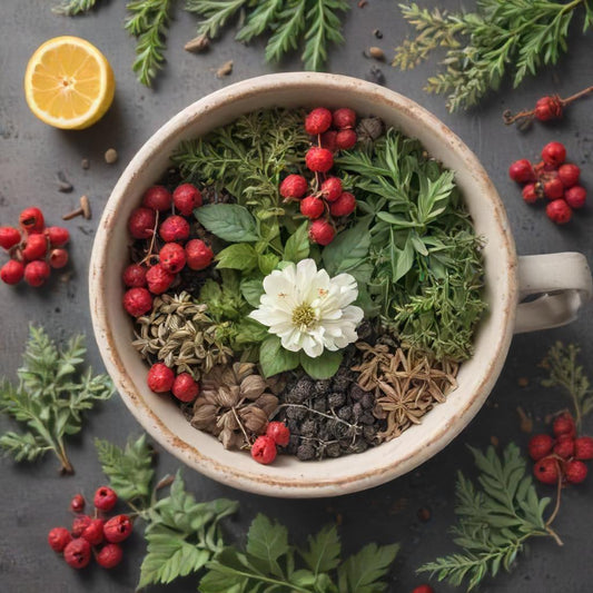 Ingredients for Cozy Weather Herbal Tea